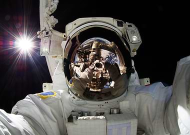 Astronaut Selfie in Space