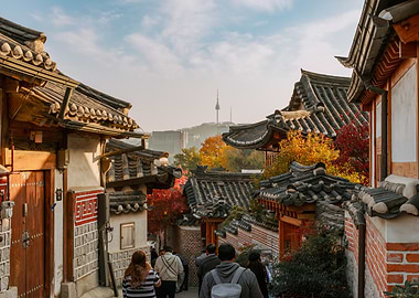 Bukchon Hanok Village, Seoul, South Korea