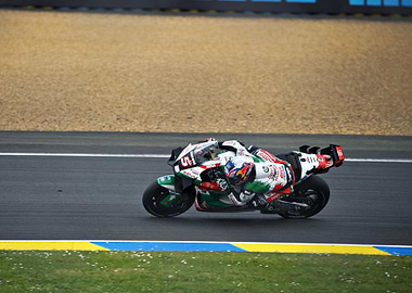 Motorcycle Racing on Track Zarco