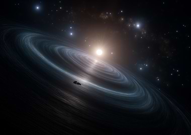 Spacecraft in orbit around a planet