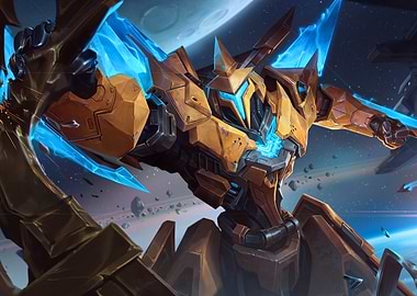 Futuristic Robot in Space