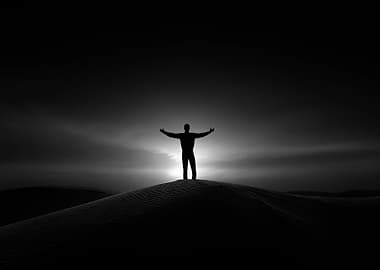 Silhouette on a Dune