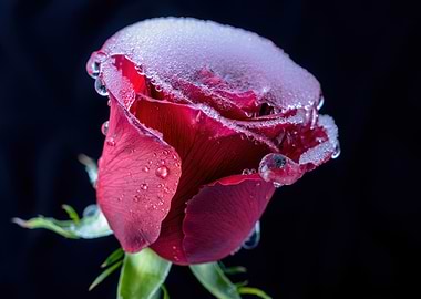 Iced Red Rose