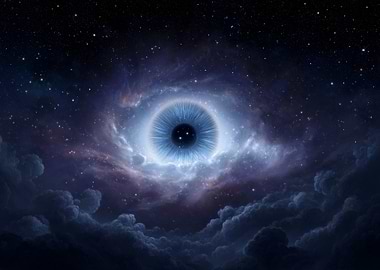 Cosmic Eye in the Night Sky