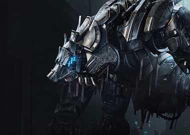 Cybernetic Bear Robot