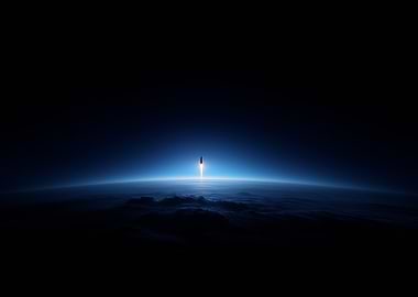 Rocket Launch from Earth Orbit