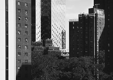 Black and White Cityscape