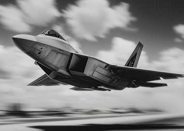 F-22 Raptor Jet in Flight