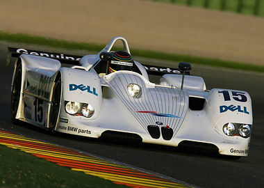 BMW Race Car on Track