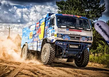 Kamaz Rally Truck in Action
