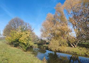 Autumn River Landscape
