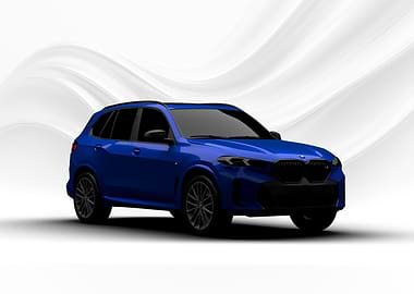 Blue BMW X5 SUV