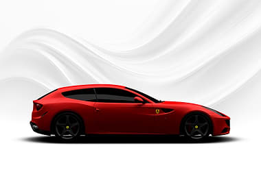 Red Ferrari FF Side View