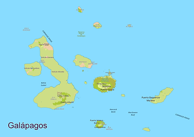 Galapagos Islands Map