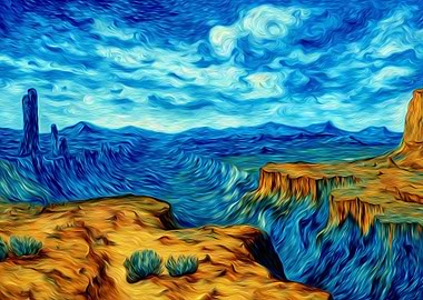 Desert Landscape Painting
