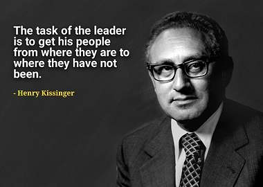 Henry Kissinger Quote Portrait