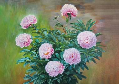Pink Peonies Painting