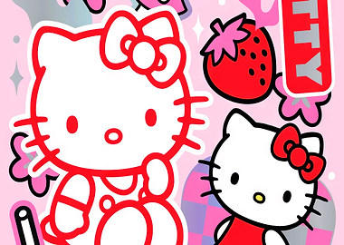 Hello Kitty Pink Pattern