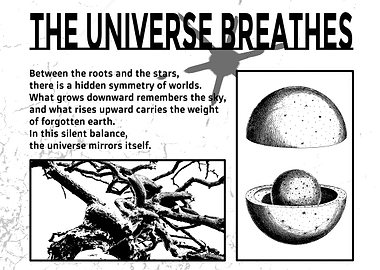 The Universe Breathes: Black and White Art