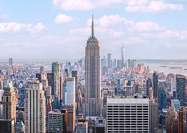 Empire State Building cityscape view