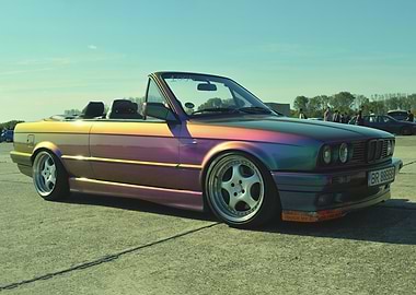 Iridescent BMW E30 Convertible