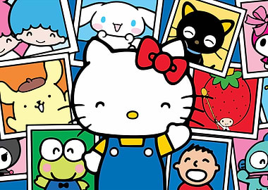 Hello Kitty and Friends Collage