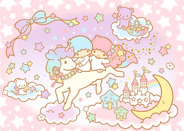 Little Twin Stars Fantasy Illustration