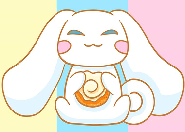 Cinnamoroll with Cinnamon Roll