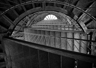 Spiral Staircase Black and White