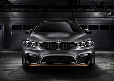 Gray BMW M4 Front View