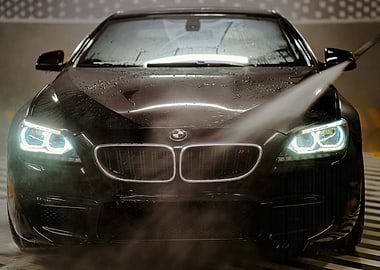 Black BMW Car Wash