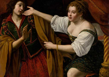 Historical Painting of Two Figures
