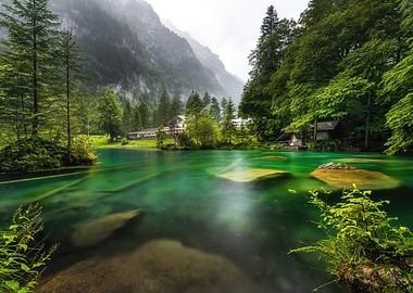 Turquoise Lake in Switzerland