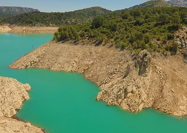 Turquoise Lake Landscape