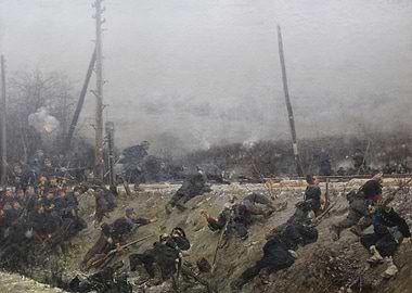 Combat sur une voie ferrée; armée de la Loire