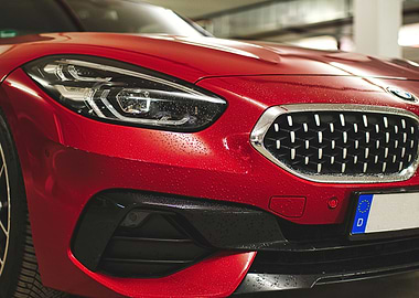 Red BMW Z4 Roadster Front View