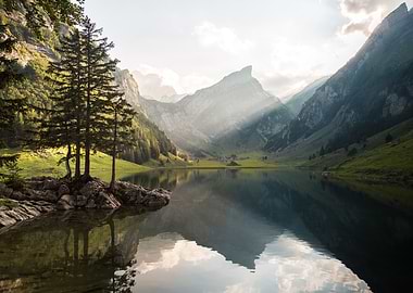 Lake in the Alps