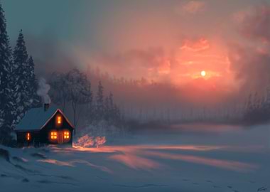 Winter Cabin