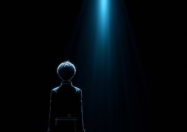 Anime Boy in Spotlight