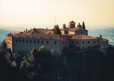 Meteora Monastery on a Cliff