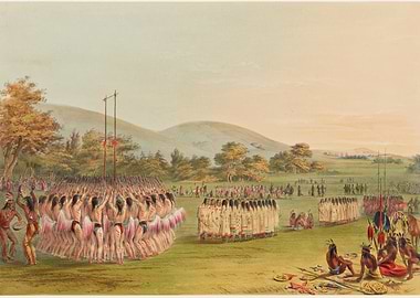 Native American Ceremony Painting