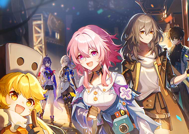 Anime Characters Celebration