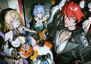 Halloween Party with Characters