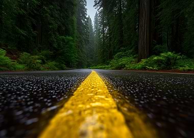 Road through the forest