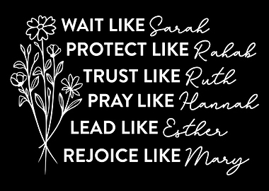 Inspirational Women of the Bible Art