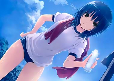 Anime Girl in Gym Clothes