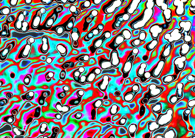 Chromatic Liquid Cells – Psychedelic Abstract Pattern