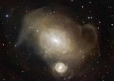Galactic Collision in Deep Space