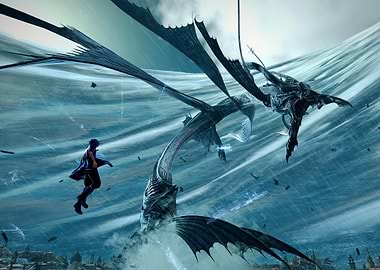 Final Fantasy XV Leviathan Battle Scene