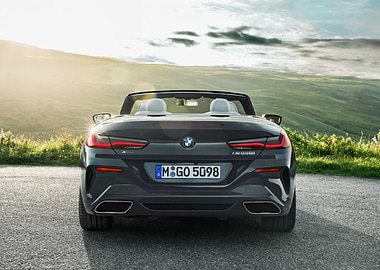 BMW M850i Convertible Rear View